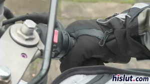 Two stunning bombshells share a thick shaft