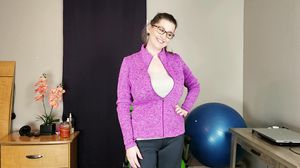 Busty MILF Playing With Big Dildo