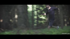 High on a rocky outcrop surrounded by woodland