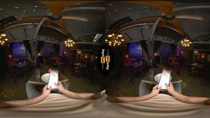 VR 180 - BARISTA OFFERS YOU THE CREAMPIE