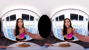 VR 180 - SINGLE AND HORNY, SLUTTY NEIGHBOR GIANNA DIOR