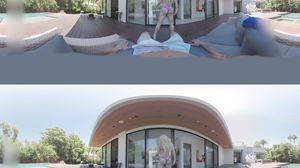 VR 360 - BIG BOOTY LATINA NIKKI DELANO RIDES MARCO DUCA