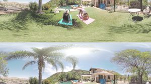 VR 360 - BUSTY AUBREY ADAMS GETS CREAMPIED BY THE POOL