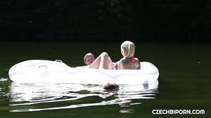 Horny friends are enjoying a summer day