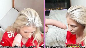 Ashley Fires Look Alike Cam Girl Sucks On A Big Rubber