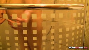 Big booty girlfriend takes a soapy shower