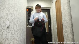 My Juicy Beautiful BBW Girlfriend Masturbating her Big Anal