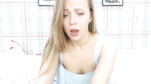 Sweet Blonde Anna Using Dildo On Her Tight Pussy