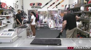 Rocker Chick Sells Her Nice Ass for Cash at Pawn Shop X