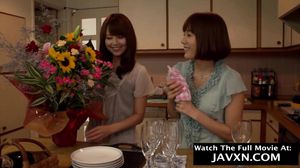 Japanese Mom And Daughter With Home Intruders