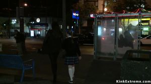 Preachers teen is group fucked in public