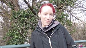 GERMAN SCOUT - GINGER TEEN FUCK AT FIRST MEET AFTER CHA