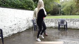 Teen slut seduces her old grandpa and fucks him