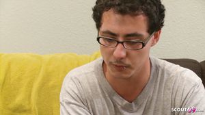 Cuckold Nerd Must Watch while his Ginger Wife Fuck Big