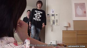 Japanhdv - Yuna Hoshizaki fucked next to her husband