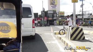 Sextourist is banging a petite Asian teen's pussy!