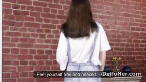 Adorable Nataha Normalek undresses to masturbate