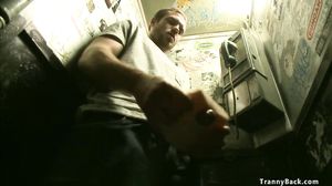 Dude gets fucked by shemale in fantasy