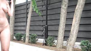 Naughty-Lada - Playing with a dildo after a stroll