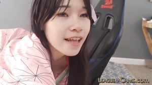 Uncensored Cosplaying Japanese Teen Fucking Her Pussy