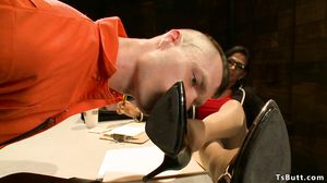 Big cock shemale lawyer fucks client