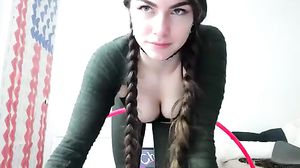 Hot Amateur Teen Shows Pussy & Tits on Webcam pt 1