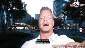 Deutsches Blinddate mit blonder junger Studentin