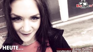 Outdoor Sex mit brünetter versauter Deutschen bei Date