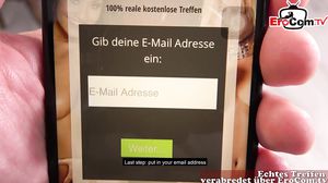 Schwarzhaarige deutsche Milf will bei Sextreffen Sperma