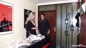 German Milf Secretary seduce own Boss to Fuck for more