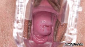 Nasty czech teenie spreads her spread pussy to the biza