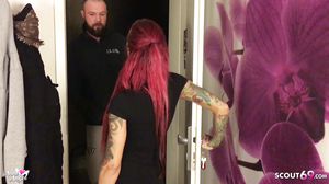 Redhead German Teen Need Money so She Fuck with Strange