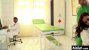 Double dick blowjob with Mira Sunset