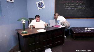 Guy anal fucks stepsister and secretary