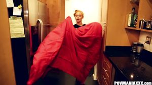 Young Redhead Alex Tanner gives a Blowjob and Swallows all POV