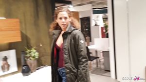 Public Flash and Fuck in Shopping Centre with German Te