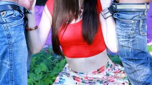 Rebecca Volpetti plays with the boys