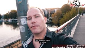 German chubby mom pick up at public flirt date POV