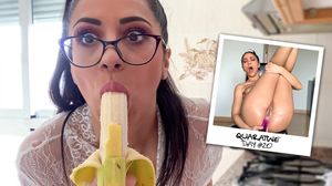 Julia De Lucia - Gorgeous brunette enjoys her favorite sex toy