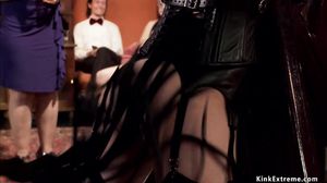 Orgy whip and fuck of hot slaves