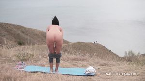 Naughty Lada - Outdoor Naked Workout