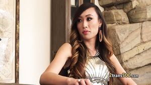 Asian shemale fuck friends new pussy