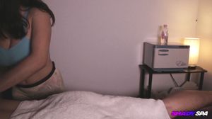 Monster Cock STROKED at after Real Massage