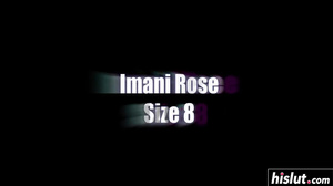 Imani Rose gagged on a white dick