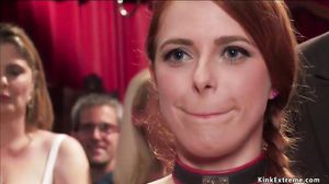 Slaves get ass to mouth in orgy party