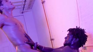 Young twink fucked by hunks black cock