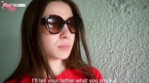 DickForLily - Punished A Young Bitch For Smoking In My