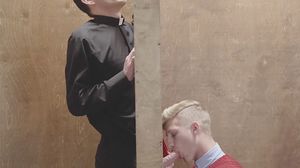 Priest fucks twink during his confession