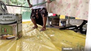 Pintou o utero dela de branco Evelyn Buarque Andrehot