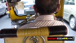 Asian blondie loves to suck big cocks